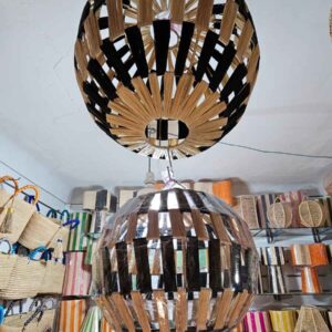 Lampe déco en fibres naturelles